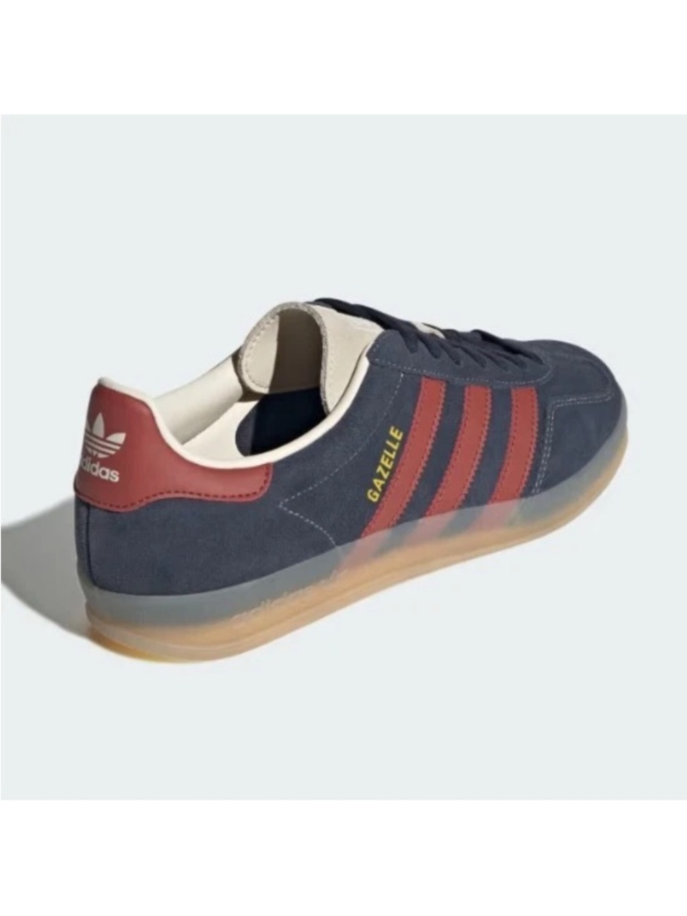 adidas Gazelle indoor suede Sneakers legend ink Navy Suede with Red Stripes New - Picture 4 of 16